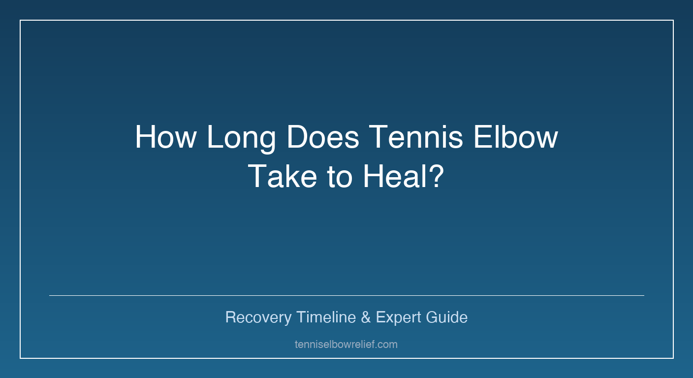 How Long Does Tennis Elbow Take to Heal?
